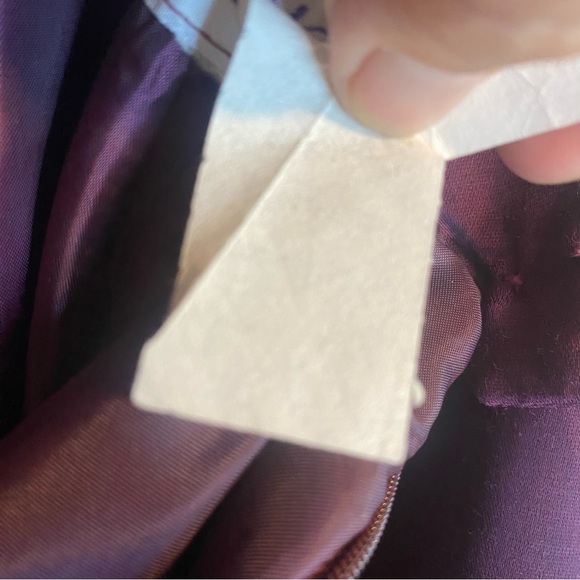 Panoply Vintage Burgundy Maroon Two-Piece  Long Gown Formal Dress Wedding - Picture 13 of 13